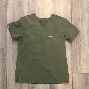 Figs Technical Collection green Scrub Top